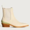 New HOFF COWBOY-STIEFELETTE RODEO OFF WHITE