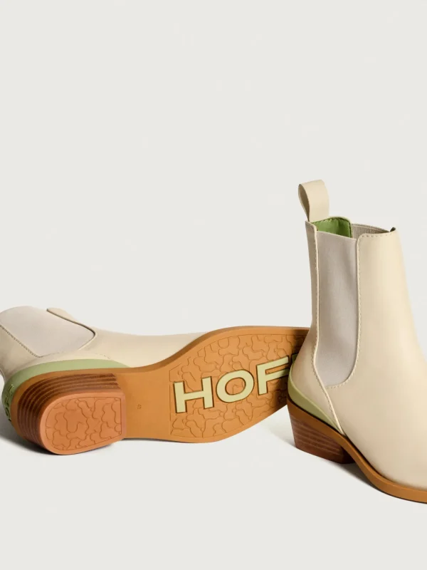New HOFF COWBOY-STIEFELETTE RODEO OFF WHITE