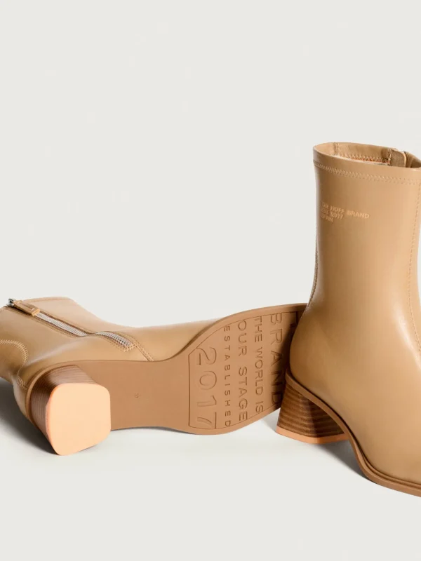 Outlet HOFF DATE BEIGE STIEFELETTE MIT ABSATZ