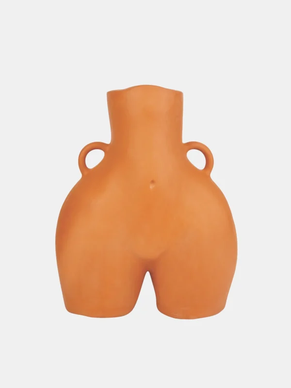 Shop HOFF LOVE HANDLES VASE ORANGE