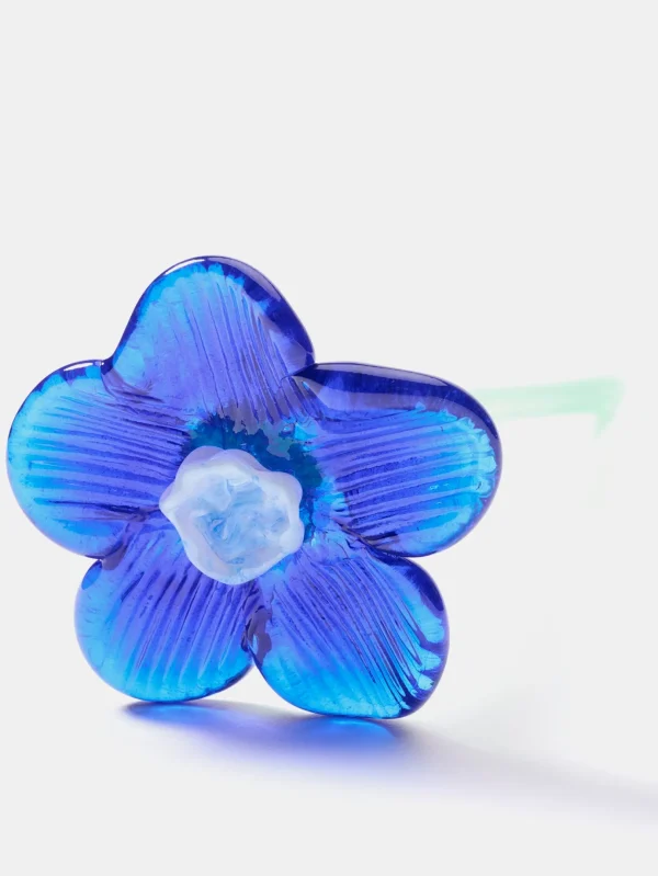 Fashion HOFF MOUTHBLOWN CRYSTAL FLOWER BLUE