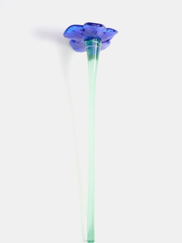 Fashion HOFF MOUTHBLOWN CRYSTAL FLOWER BLUE
