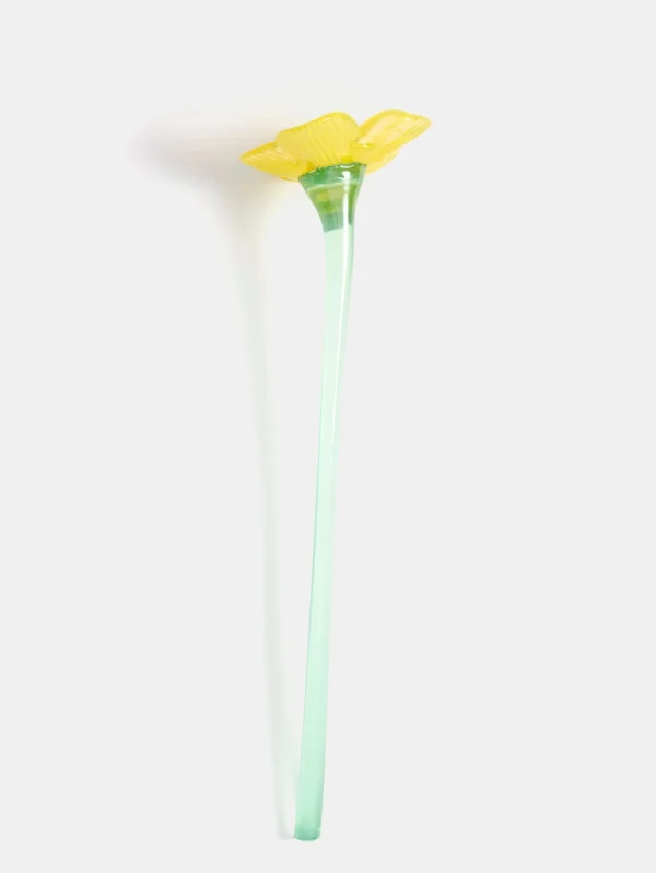 Outlet HOFF MOUTHBLOWN CRYSTAL FLOWER YELLOW