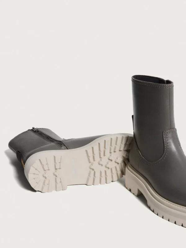 Shop HOFF OFFICE GRAUER LEDERSTIEFEL