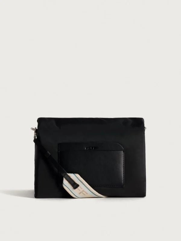 New HOFF SCHULTERTASCHE EVEREST NYLON SCHWARZ